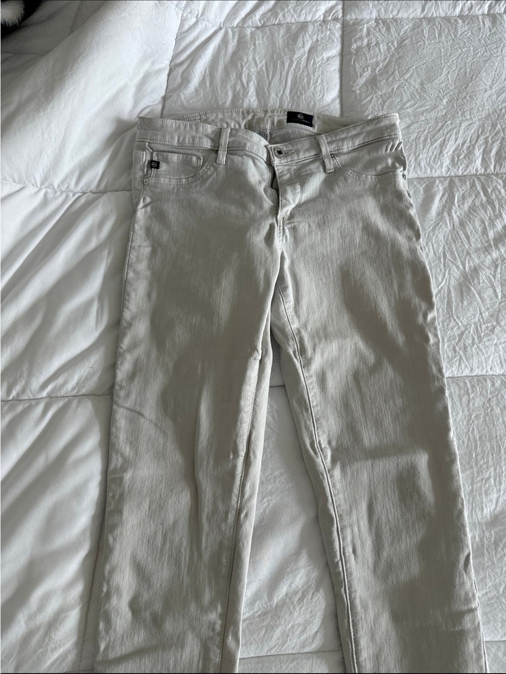 Ag Adriano Goldschmied White Skinny Jeans